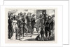 Life in Tours, France: Distribution of Arms at the Gate of the College, 1870 by Anonymous