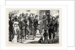 Life in Tours, France: Distribution of Arms at the Gate of the College, 1870 by Anonymous