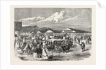 Judging the Cattle at the Plymouth Agricultural Show, UK, 1865 by Anonymous