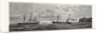 The Atlantic Telegraph: Paying Out the Shore End of the Cable from the Caroline Off Valencia, Spain, 1865 by Anonymous