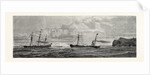 The Atlantic Telegraph: Paying Out the Shore End of the Cable from the Caroline Off Valencia, Spain, 1865 by Anonymous