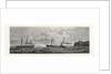 The Atlantic Telegraph: Paying Out the Shore End of the Cable from the Caroline Off Valencia, Spain, 1865 by Anonymous