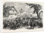 Returning from Baden Races the Village Iffezheim, Germany, 1865 by Anonymous