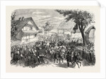 Returning from Baden Races the Village Iffezheim, Germany, 1865 by Anonymous