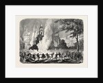 Cholera at Marseilles, Marseille, France: Fires Lighted in the Square of the Old Palace of Justice During the Epidemic, 1865 by Anonymous