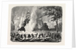 Cholera at Marseilles, Marseille, France: Fires Lighted in the Square of the Old Palace of Justice During the Epidemic, 1865 by Anonymous