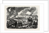 Burning of Cork-Tree Forests, in the District of Jemappes, Philipville, Algeria, 1865 by Anonymous