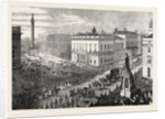 The Funeral of Lord Palmerston: The Procession Passing Along Pall Mall, London, 1865 by Anonymous