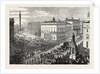 The Funeral of Lord Palmerston: The Procession Passing Along Pall Mall, London, 1865 by Anonymous