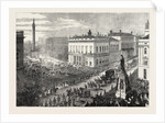 The Funeral of Lord Palmerston: The Procession Passing Along Pall Mall, London, 1865 by Anonymous