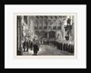 Funeral of Lord Palmerston: The Procession to the Grave in the Interior of Westminster Abbey, London, 1865 by Anonymous