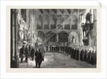 Funeral of Lord Palmerston: The Procession to the Grave in the Interior of Westminster Abbey, London, 1865 by Anonymous