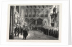 Funeral of Lord Palmerston: The Procession to the Grave in the Interior of Westminster Abbey, London, 1865 by Anonymous