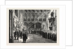 Funeral of Lord Palmerston: The Procession to the Grave in the Interior of Westminster Abbey, London, 1865 by Anonymous