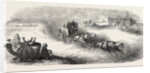 The Suez Railway: Coach Service in the Egyptian Desert, 1857 by Anonymous