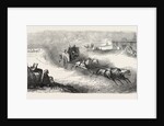 The Suez Railway: Coach Service in the Egyptian Desert, 1857 by Anonymous