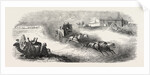 The Suez Railway: Coach Service in the Egyptian Desert, 1857 by Anonymous