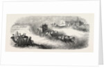 The Suez Railway: Coach Service in the Egyptian Desert, 1857 by Anonymous