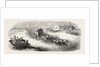 The Suez Railway: Coach Service in the Egyptian Desert, 1857 by Anonymous