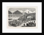 Arrival of the Grand Duke Constantine in Paris: Departure from the Lyons Railway Station, France, 1857 by Anonymous