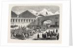 Arrival of the Grand Duke Constantine in Paris: Departure from the Lyons Railway Station, France, 1857 by Anonymous
