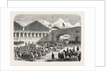 Arrival of the Grand Duke Constantine in Paris: Departure from the Lyons Railway Station, France, 1857 by Anonymous