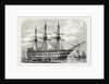 H.M.S. Agamemnon Receiving the Atlantic Cable on Board from Messrs. Glasse and Elliot's Works, East Greenwich, 1857 by Anonymous
