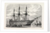 H.M.S. Agamemnon Receiving the Atlantic Cable on Board from Messrs. Glasse and Elliot's Works, East Greenwich, 1857 by Anonymous