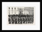Farewell of the First Batallion of Scots Fusilier Guards at Buckingham Palace, London, 1854 by Anonymous