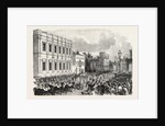 Opening of Parliament: The Royal Procession Passing Whitehall, London, 1854 by Anonymous