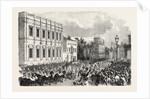 Opening of Parliament: The Royal Procession Passing Whitehall, London, 1854 by Anonymous