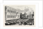 Opening of Parliament: The Royal Procession Passing Whitehall, London, 1854 by Anonymous