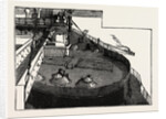The New War Ship of the British Navy, H.M.S. Inflexible: Looking Over the Turret from the Fore Bridge: Sighting the Guns from the Manholes in the Turret, 1882 by Anonymous
