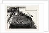 The New War Ship of the British Navy, H.M.S. Inflexible: Looking Over the Turret from the Fore Bridge: Sighting the Guns from the Manholes in the Turret, 1882 by Anonymous