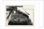 The New War Ship of the British Navy, H.M.S. Inflexible: Looking Over the Turret from the Fore Bridge: Sighting the Guns from the Manholes in the Turret, 1882 by Anonymous