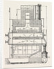 Compressed Oil Gas for Lighting Cars, Steamboats, and Buoys: Section a Furnace, 1882 by Anonymous