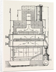 Compressed Oil Gas for Lighting Cars, Steamboats, and Buoys: Section a Furnace, 1882 by Anonymous