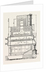Compressed Oil Gas for Lighting Cars, Steamboats, and Buoys: Section a Furnace, 1882 by Anonymous