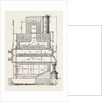 Compressed Oil Gas for Lighting Cars, Steamboats, and Buoys: Section a Furnace, 1882 by Anonymous