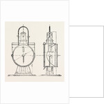 Compressed Oil Gas for Lighting Cars, Steamboats, and Buoys: Locomotive Headlight, 1882 by Anonymous