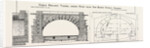 Cable Railway Tunnel Under River Near Van Buren Street, Chicago, 1890: Elevation of Tunnel Portal, and Section Showing Dimensions by Anonymous