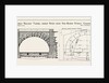 Cable Railway Tunnel Under River Near Van Buren Street, Chicago, 1890: Elevation of Tunnel Portal, and Section Showing Dimensions by Anonymous