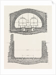 Cable Railway Tunnel Under River Near Van Buren Street, Chicago, 1890: Ordinary Section, and Section of Open Approach by Anonymous