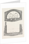 Cable Railway Tunnel Under River Near Van Buren Street, Chicago, 1890: Ordinary Section, and Section of Open Approach by Anonymous