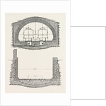 Cable Railway Tunnel Under River Near Van Buren Street, Chicago, 1890: Ordinary Section, and Section of Open Approach by Anonymous