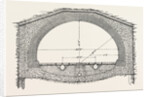 Cable Railway Tunnel Under River Near Van Buren Street, Chicago, 1890: Section Under River by Anonymous