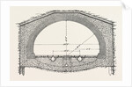 Cable Railway Tunnel Under River Near Van Buren Street, Chicago, 1890: Section Under River by Anonymous
