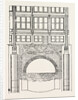 Cable Railway Tunnel Under River Near Van Buren Street, Chicago, 1890: Section Showing Foundations for Columns in Buildings by Anonymous