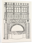 Cable Railway Tunnel Under River Near Van Buren Street, Chicago, 1890: Section Showing Foundations for Columns in Buildings by Anonymous