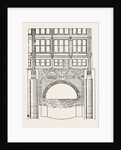 Cable Railway Tunnel Under River Near Van Buren Street, Chicago, 1890: Section Showing Foundations for Columns in Buildings by Anonymous